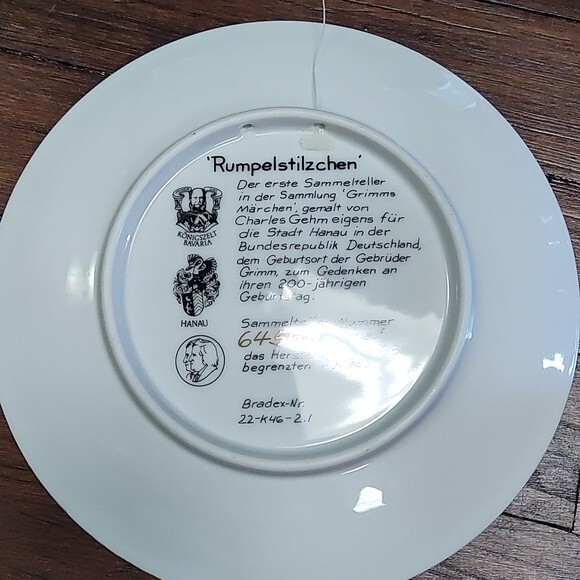 Vintage Rumpelstilzchen Decorative Plate by Charles Gehm - Picture 5 of 7